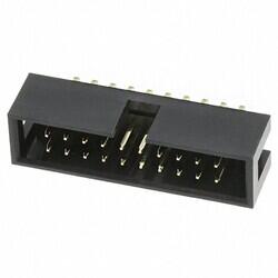 Connector Header Through Hole, Right Angle 20 position 0.100