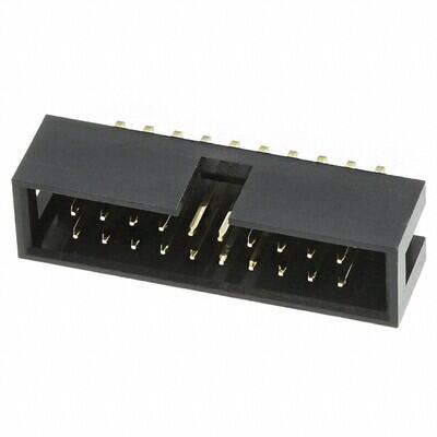 Connector Header Through Hole, Right Angle 20 position 0.100