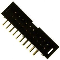 Connector Header Through Hole, Right Angle 20 position 0.100