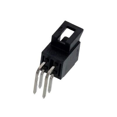 Connector Header Through Hole, Right Angle 4 position 0.098