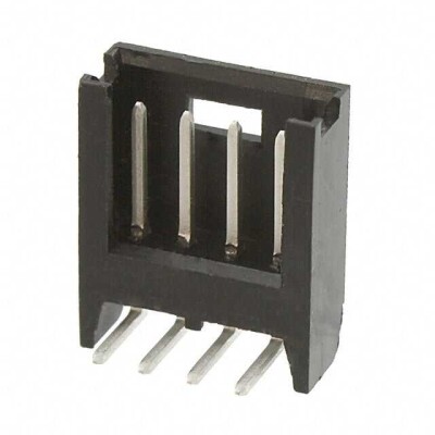 Connector Header Through Hole, Right Angle 4 position 0.100