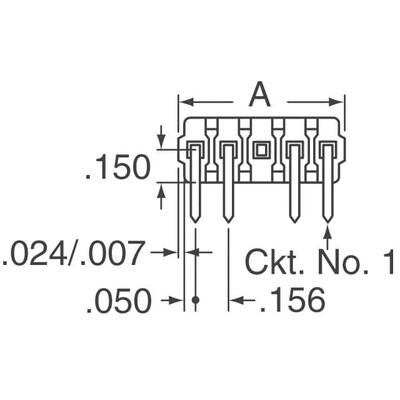 Connector Header Through Hole, Right Angle 4 position 0.156
