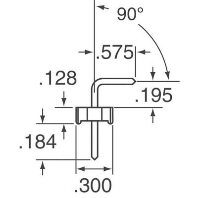 Connector Header Through Hole, Right Angle 4 position 0.156