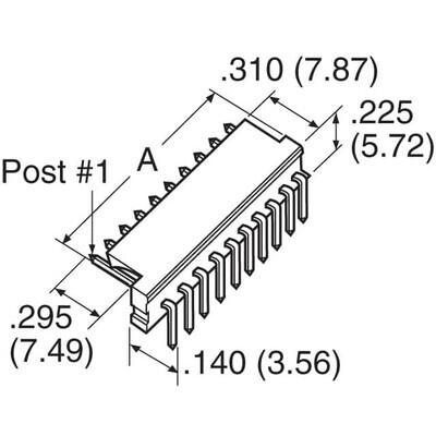 Connector Header Through Hole, Right Angle 5 position 0.100
