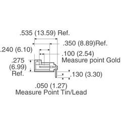 Connector Header Through Hole, Right Angle 5 position 0.100