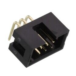 Connector Header Through Hole, Right Angle 6 position 0.100