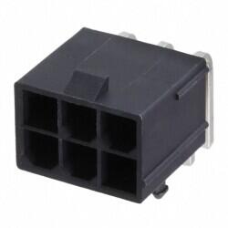 Connector Header Through Hole, Right Angle 6 position 0.165