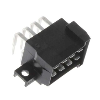 Connector Header Through Hole, Right Angle 8 position 0.197