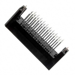 40 Position Connector Plug, Center Strip Contacts Through Hole Gold - JAE Electronics