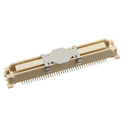 80 Position Connector Receptacle, Center Strip Contacts Surface Mount Gold - 1