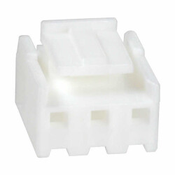 3 Rectangular Connectors - Housings Plug Natural 0.156