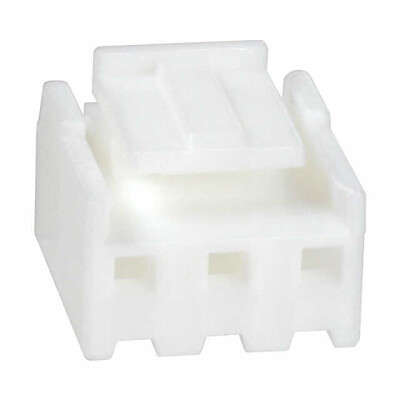 3 Rectangular Connectors - Housings Plug Natural 0.156