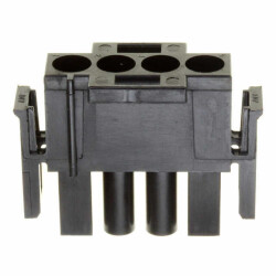4 Rectangular Connectors - Housings Plug Black - TE Connectivity AMP Connectors