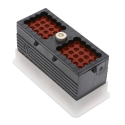 40 Rectangular Connectors - Housings Plug Black - 1
