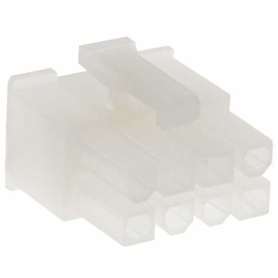 8 Rectangular Connectors - Housings Receptacle Natural 0.165