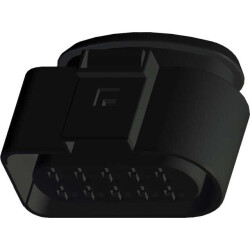 10 Rectangular Connectors - Housings Receptacle Black 0.236