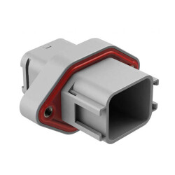 18 Rectangular Connectors - Housings Receptacle Gray - Amphenol Sine Systems Corp