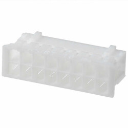 16 Rectangular Connectors - Housings Receptacle Natural 0.079