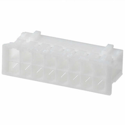16 Rectangular Connectors - Housings Receptacle Natural 0.079