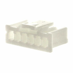 6 Rectangular Connectors - Housings Receptacle Natural 0.098
