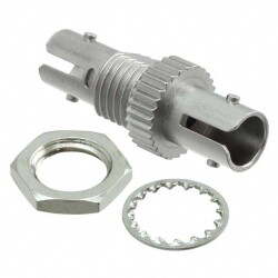 Coupler Fiber Optic Connector ST Receptacle To ST Receptacle Panel Mount, Bulkhead - Molex