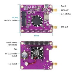 LR1302, SX1302 GPS, LoRa Wireless (RF/RFID) Raspberry Pi Platform Evaluation Expansion Board - 3