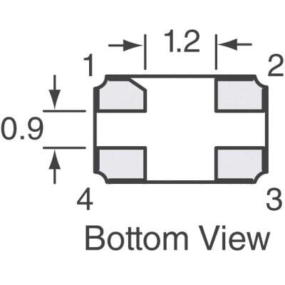 25 MHz ±30ppm Crystal 10pF 60 Ohms 4-SMD, No Lead - 4