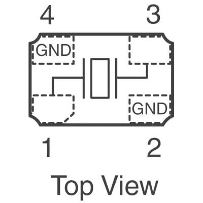 25 MHz ±30ppm Crystal 10pF 60 Ohms 4-SMD, No Lead - 5