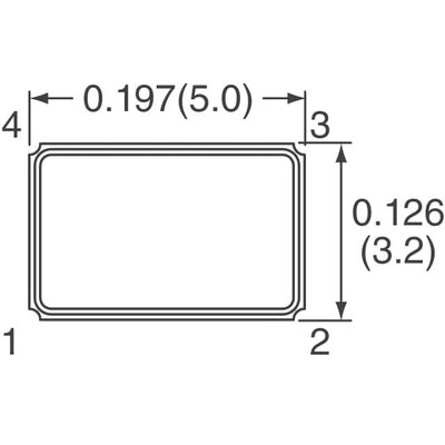 12.288MHz ±10ppm Crystal 10pF 40 Ohms 4-SMD, No Lead - 2