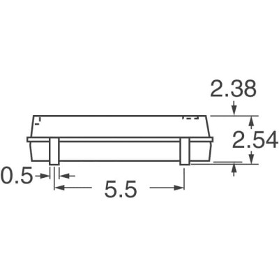 32.768 kHz ±100ppm Crystal 12.5pF 50 kOhms 4-SOJ, 5.50mm pitch - 2