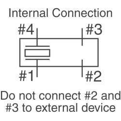 32.768 kHz ±100ppm Crystal 12.5pF 50 kOhms 4-SOJ, 5.50mm pitch - 3