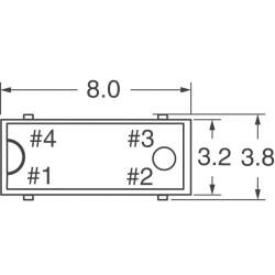 32.768 kHz ±100ppm Crystal 12.5pF 50 kOhms 4-SOJ, 5.50mm pitch - 4