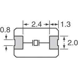20MHz ±20ppm Crystal 18pF 30 Ohms 2-SMD, No Lead - 4