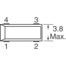 32.768 kHz ±20ppm Crystal 6pF 50 kOhms 4-SOJ, 5.50mm pitch - 5