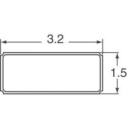 32.768kHz ±20ppm Crystal 7pF 70 kOhms 2-SMD, No Lead - ECS Inc. (1)