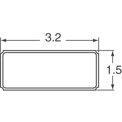 32.768kHz ±20ppm Crystal 7pF 70 kOhms 2-SMD, No Lead - 2