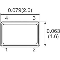 32 MHz ±10ppm Crystal 8pF 60 Ohms 4-SMD, No Lead - ECS Inc. (1)