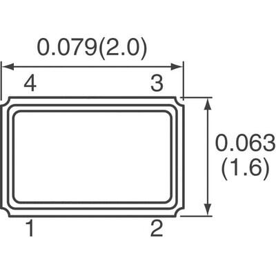32 MHz ±10ppm Crystal 8pF 60 Ohms 4-SMD, No Lead - 2