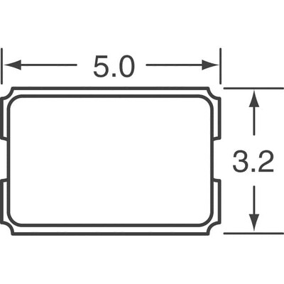 12 MHz ±20ppm Crystal 8pF 100 Ohms 2-SMD, No Lead - 2
