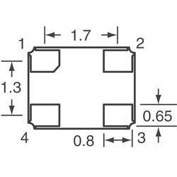 16MHz ±15ppm Crystal 8pF 80 Ohms 4-SMD, No Lead - 4