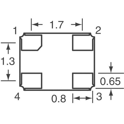 16MHz ±15ppm Crystal 8pF 80 Ohms 4-SMD, No Lead - 4