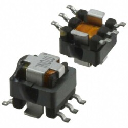 20 A 1:100 Current Sense Transformer 50kHz ~ 1MHz 0.75mOhm Primary, 5.5Ohm Secondary Max 2 mH Surface Mount - Pulse Electronics