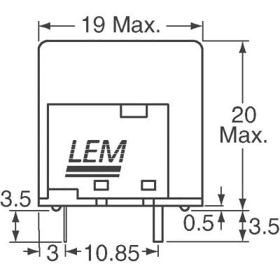 Current Sensor 15A 1 Channel Hall Effect, Open Loop Bidirectional Module - 2