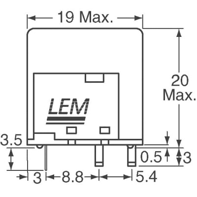Current Sensor 50A 1 Channel Hall Effect, Open Loop Bidirectional Module - 2