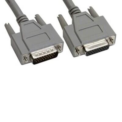 D-Sub Cable Assembly HD26 Gray, Individual (Round) 2.50' (762.00mm) Receptacle, Female Sockets to Plug, Male Pins Shielded - 1