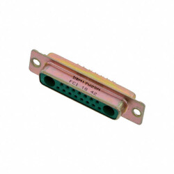 17 (15 + 2 Power) Position D-Sub, Combo Receptacle, Female Sockets Connector - 1