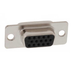 15 Position D-Sub, High Density Receptacle, Female Sockets Connector - NorComp Inc.