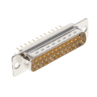 25 Position D-Sub Plug, Male Pins Connector - 1