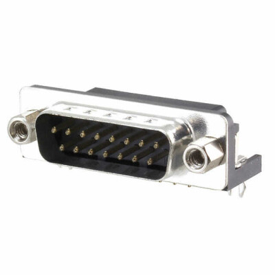 15 Position D-Sub Plug, Male Pins Connector - 1