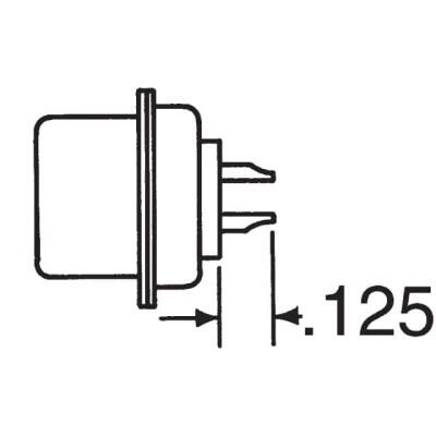 25 Position D-Sub Plug, Male Pins Connector - 2